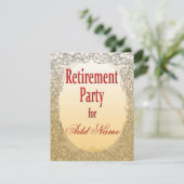 個別の退職パーティー招待状 招待状 (スタンド正面)