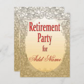 個別の退職パーティー招待状 招待状 (正面/裏面)