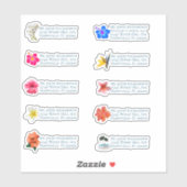 個別の郵送先住所トロピカル結婚ト シール (シート)