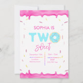 個別の2つの甘い誕生日招待状 招待状 (正面)