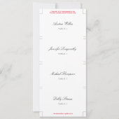 個別パーソナライズされたの結婚座席表 (正面)