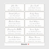 個別住所 シール (シート)