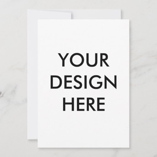  個別化招待状（5" x 7" 白色紙）, 招待状 (正面)