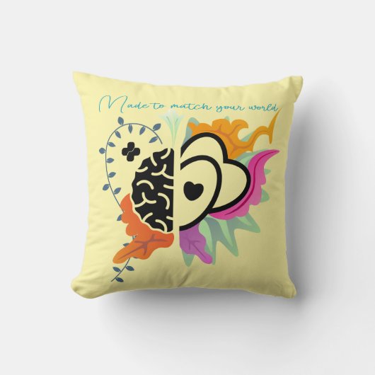 個性と情熱のためのデザイン クッション (正面)