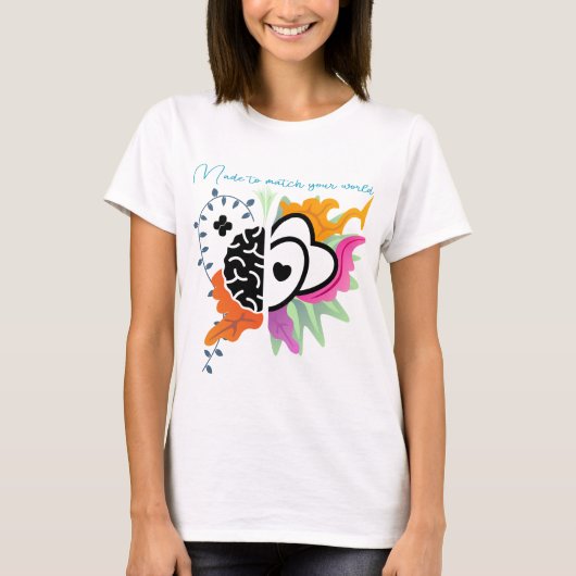 個性と情熱のためのデザイン Tシャツ (正面)