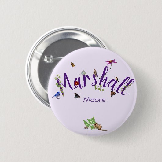 個性のある夏期: 缶バッジ (正面&裏面)