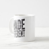 個性を主張する大胆なタイポグラフィのモチベーション コーヒーマグカップ (正面左)