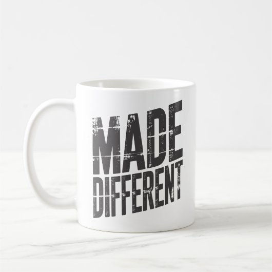 個性を主張する大胆なタイポグラフィのモチベーション コーヒーマグカップ (左)