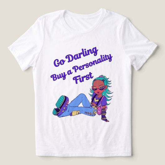 個性を先に買ってね タイポグラフィ トライブレンドＴシャツ (デザイン正面)