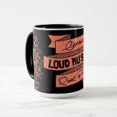 個性を内向大きな音楽の静かな人々 マグカップ (正面左)