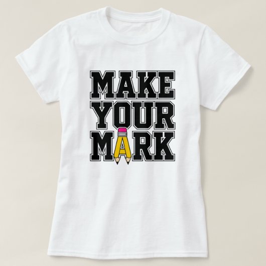 個性を表現するスクールデザイン Tシャツ (デザイン正面)