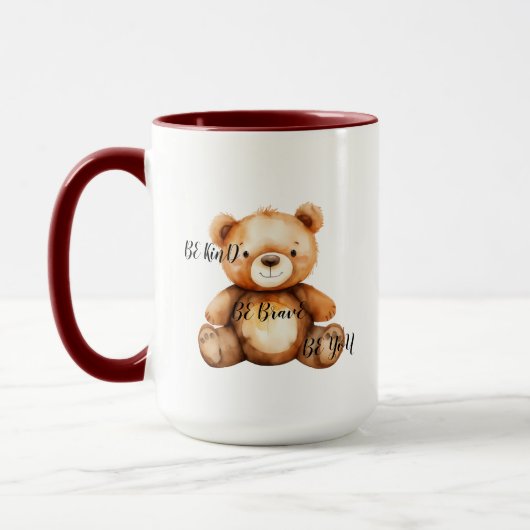 個性を輝かせるマグカップ Be Kind Be Brave Be You マグカップ (左)