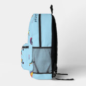 個性化カラフル宇宙惑星 バックトゥスクール プリントバックパック (右)