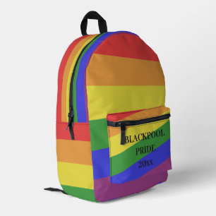 個性化リュックサック - LGBTQI プライド フラッグ プリントバックパック
