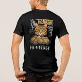 個性派猫好き ユーモラスな毛糸クラフト トライブレンドTシャツ (裏面)