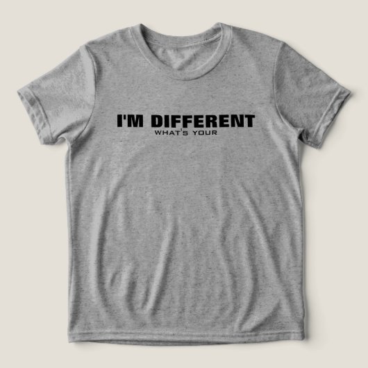 個性的でいて、超能力を手に入れよう - モチベーションを高める トライブレンドTシャツ (デザイン正面)