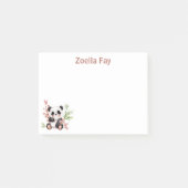 個性的なかわいいアニメスタイルのパンダ ポストイット (正面)