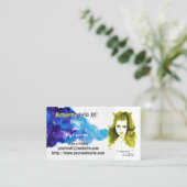 個性的なアーティストの 名刺 (スタンド正面)