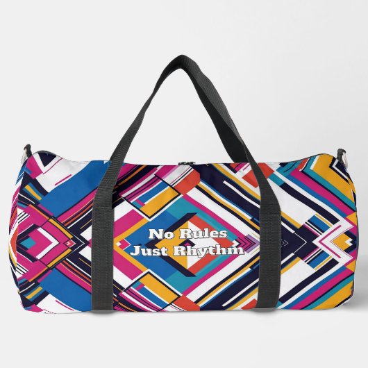 個性的なカラフルバッグ ダッフルバッグ (正面)