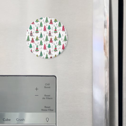 個性的なクリスマスツリーの落書き装飾 マグネット (インサイチュ (冷蔵庫))