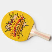 個性的なコミックブックのスーパーヒーロー面白い現代風 卓球ラケット (横)