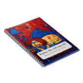 個性的なファンシー動物 - かわいい豚 ノートブック (右側)