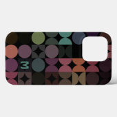 個性的なユニークレトロ幾何学アート柄 Case-Mate iPhoneケース (裏面 (横))