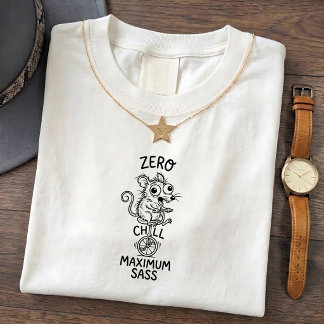 個性的なユーモア Tiny Mouse Humor Quote T シャツ 面白い サス