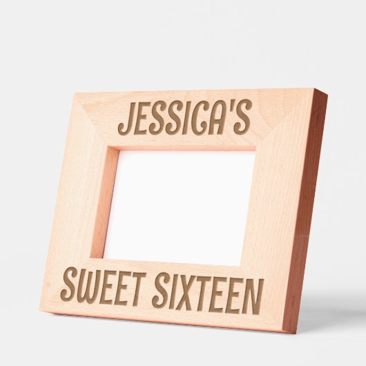 個性的な大人っぽガーリーSweet Sixteen レーザー彫刻フレーム (左)
