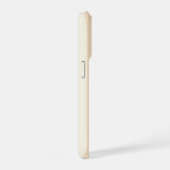 個性的な太字モノグラム ニュートラルストライプ iPhoneケース (右側面)