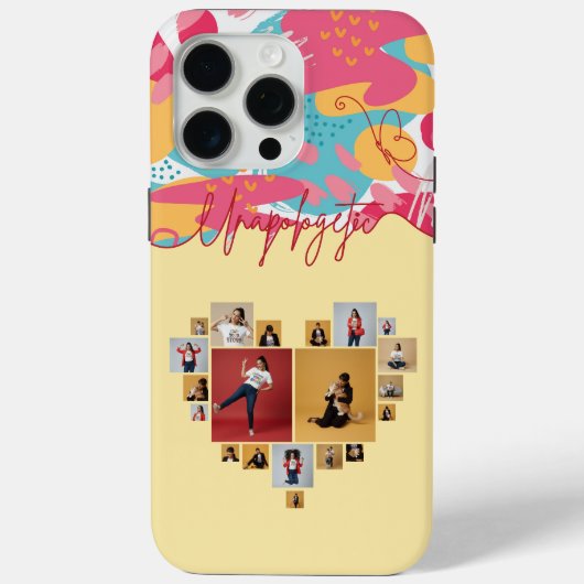 個性的な女性らしいフォトコラージュ Case-Mate iPhoneケース (裏面)