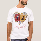 個性的な女性らしいフォトコラージュ Tシャツ (正面)
