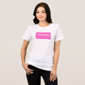 個性的な完璧さ Tシャツ 彼女彼氏用 (正面全面)