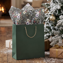 個性的な植物のクリスマスデザイン 薄葉紙
