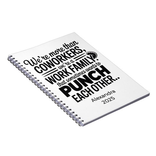 個性的な皮肉屋の同僚へのプレゼント ノートブック (右側)