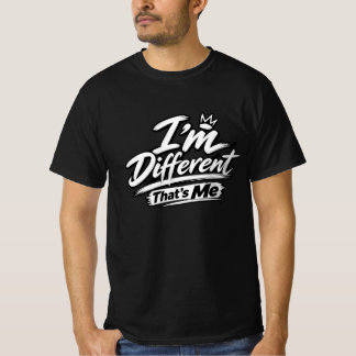個性的な私 Tシャツ | 太字 ユニークなタイポグラフィ