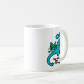 個性的な表情の猫 コーヒーマグカップ (正面右)