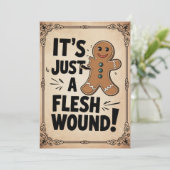 個性的な ちょっとした肉の傷 面白い ヴィンテージ シーズンカード (スタンド正面)