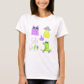 個性的な「変わってるって言ってね」 Tシャツ (正面)