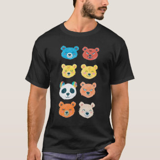 個性豊かなクマたち Tシャツ