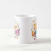 個性輝くカラフルモチベーションマグ コーヒーマグカップ (中央)