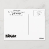 "個性" – 野生のスペインの口ひげ ポストカード (裏面)