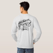 倍によって飛ぶドラゴン- Tシャツ (裏面フル)