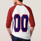 倍のゼロ青及び赤い Tシャツ (裏面)