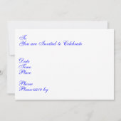 倍の1951年の招待状 招待状 (裏面)