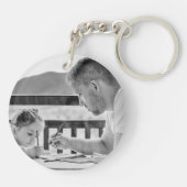 倍はキーホルダー最も最高のなパパの味方しました キーホルダー (裏面)