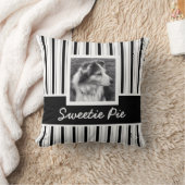 倍はストライプなInstagramの写真BW味方しました クッション (ブランケット)