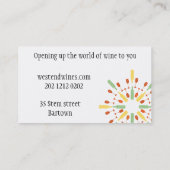 倍はテーマの名刺ワインの味方しました 名刺 (裏面)