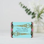 倍はパリのバロックHairstyistを切ります 名刺 (スタンド正面)