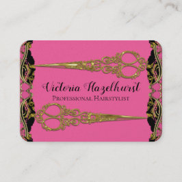 倍はパリの真珠のバロックHairstyistを切ります 名刺